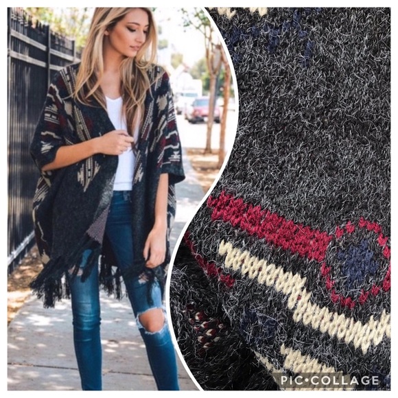 New🔥OPEN PONCHO ~SO SOFT NWT - Picture 4 of 8